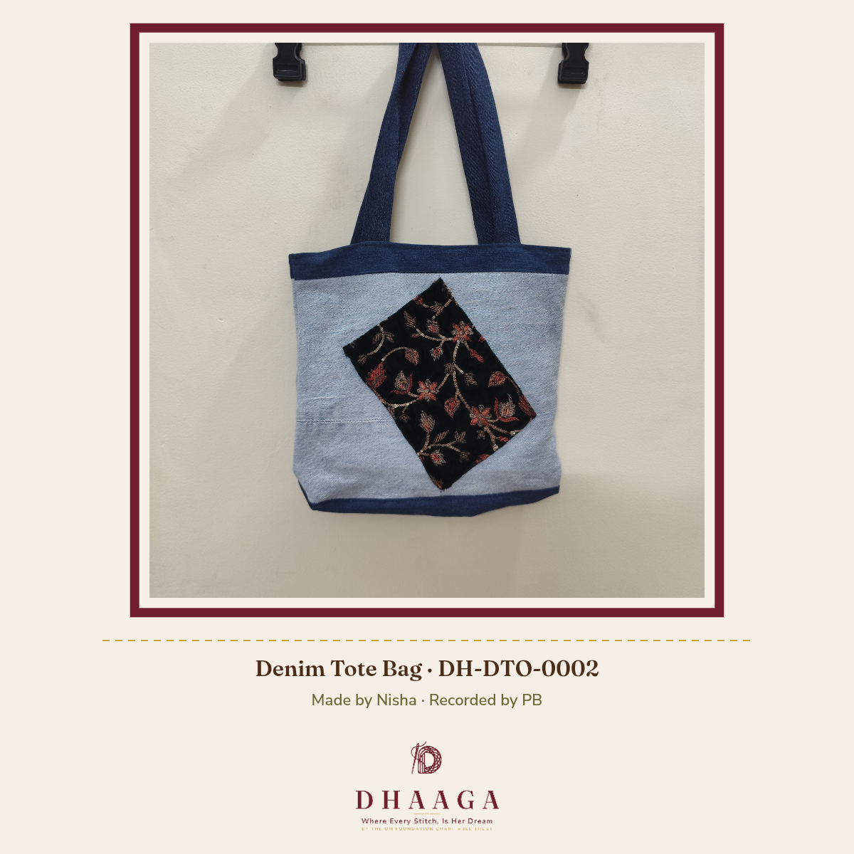 Denim Tote Bag DH-DTO-0002