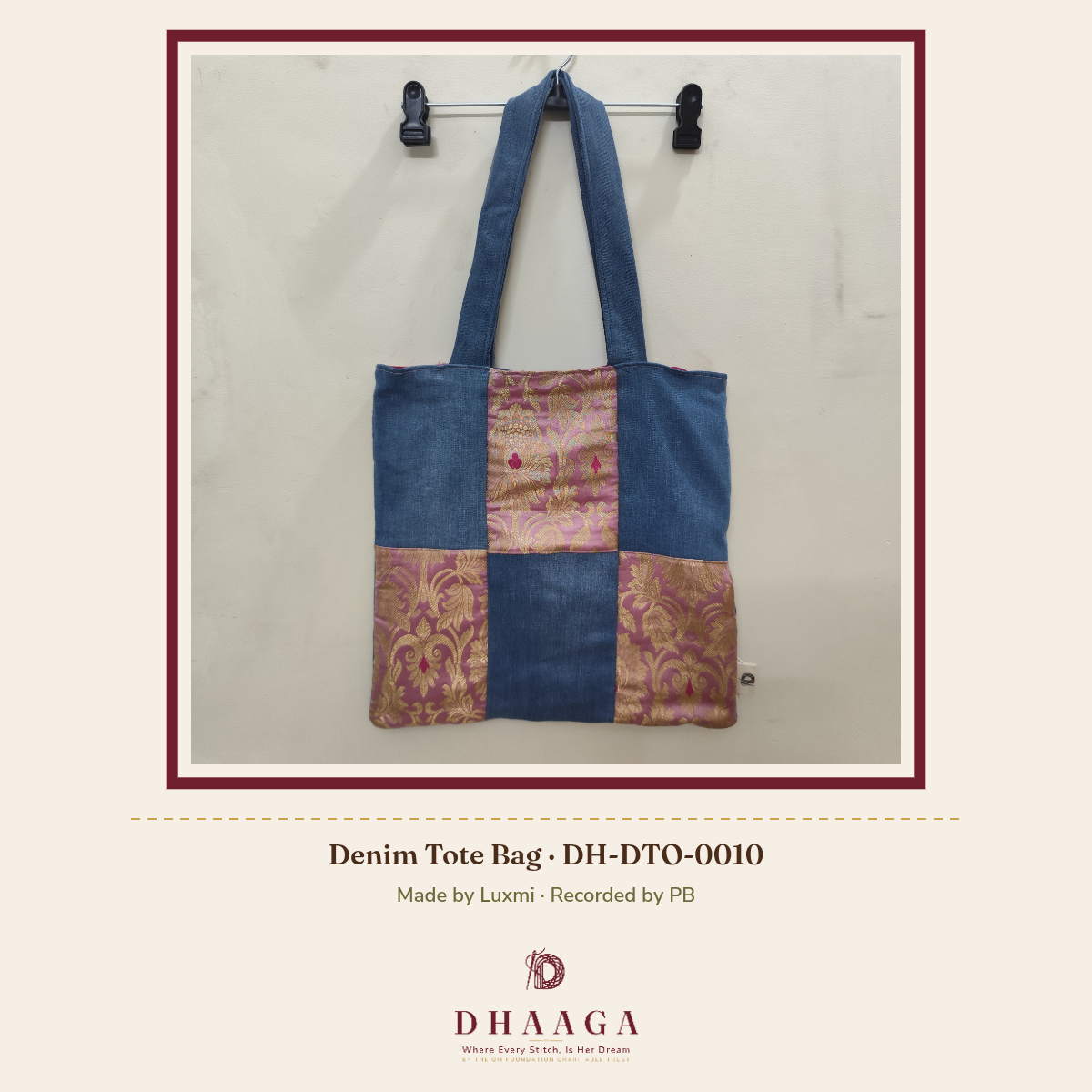 Denim Tote Bag — DH-DTO-0010
