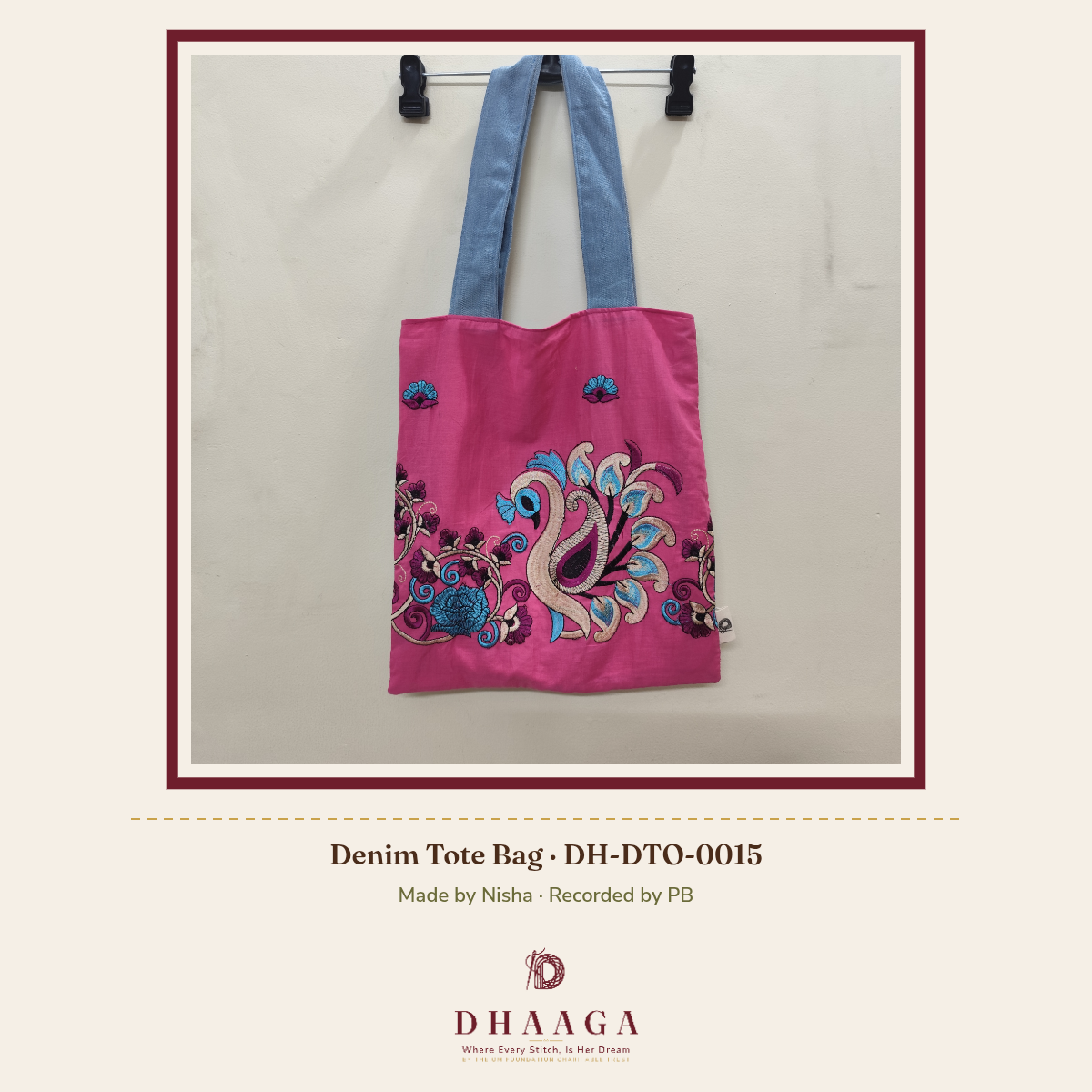 Denim Tote Bag — DH-DTO-0015