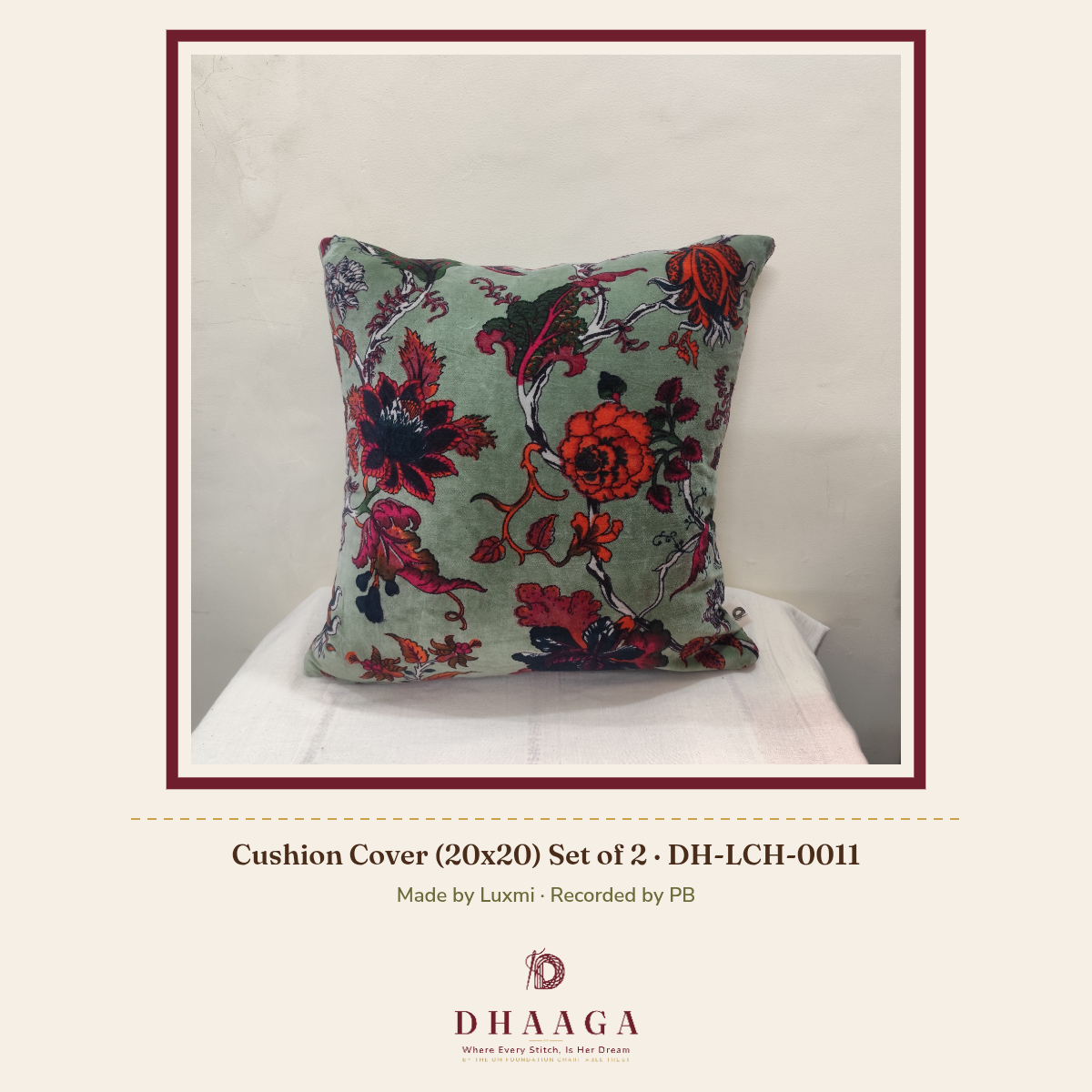 Cushion Cover (20x20) Set of 2 DH-LCH-0011