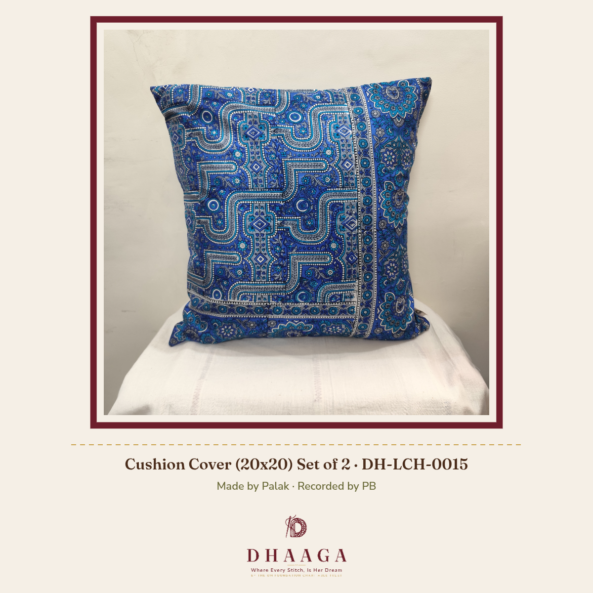 Cushion Cover (20x20) Set of 2 — DH-LCH-0015