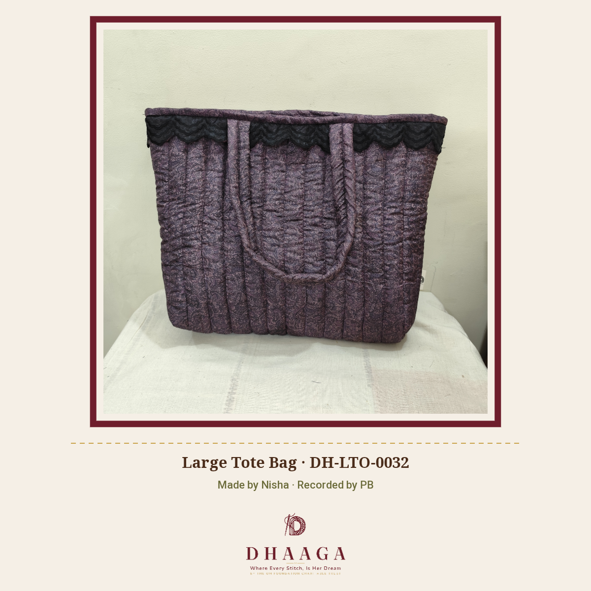 Large Tote Bag — DH-LTO-0032