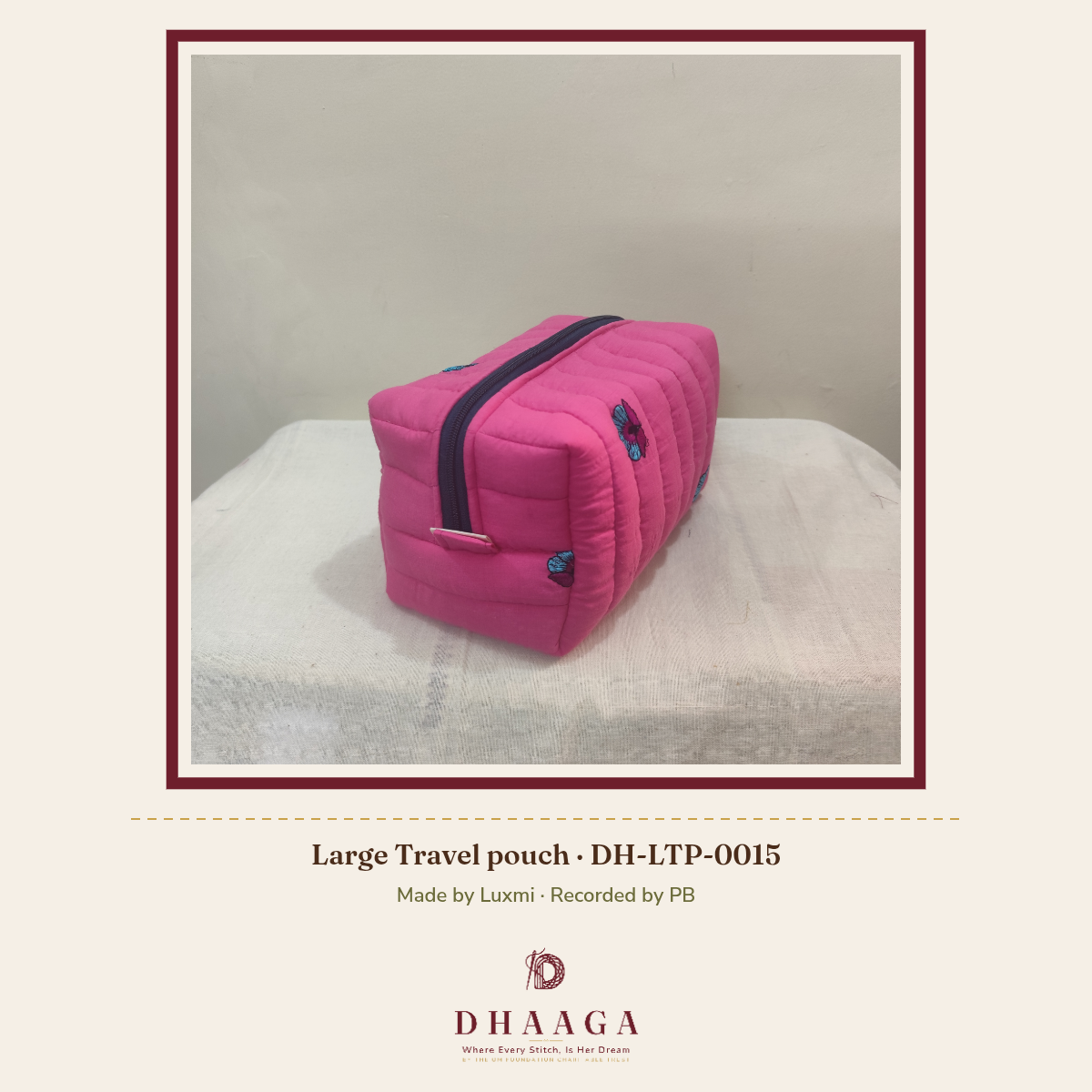 Large Travel pouch — DH-LTP-0015