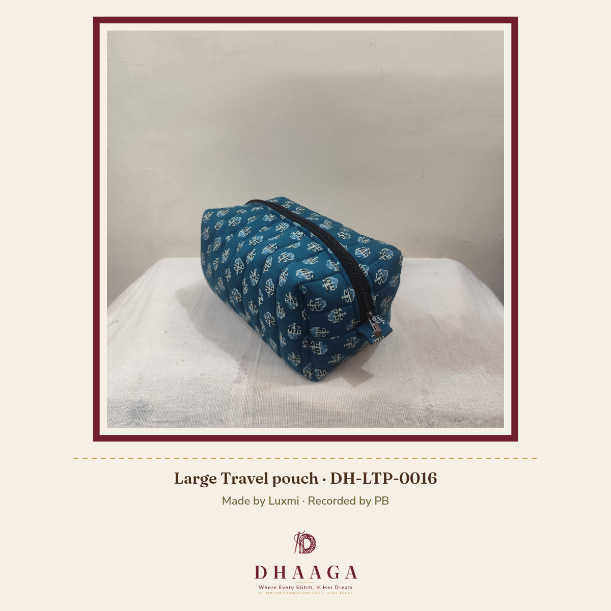 Large Travel pouch — DH-LTP-0016