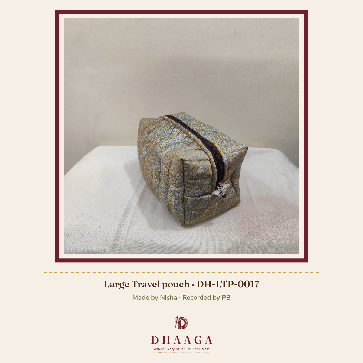Large Travel pouch — DH-LTP-0017