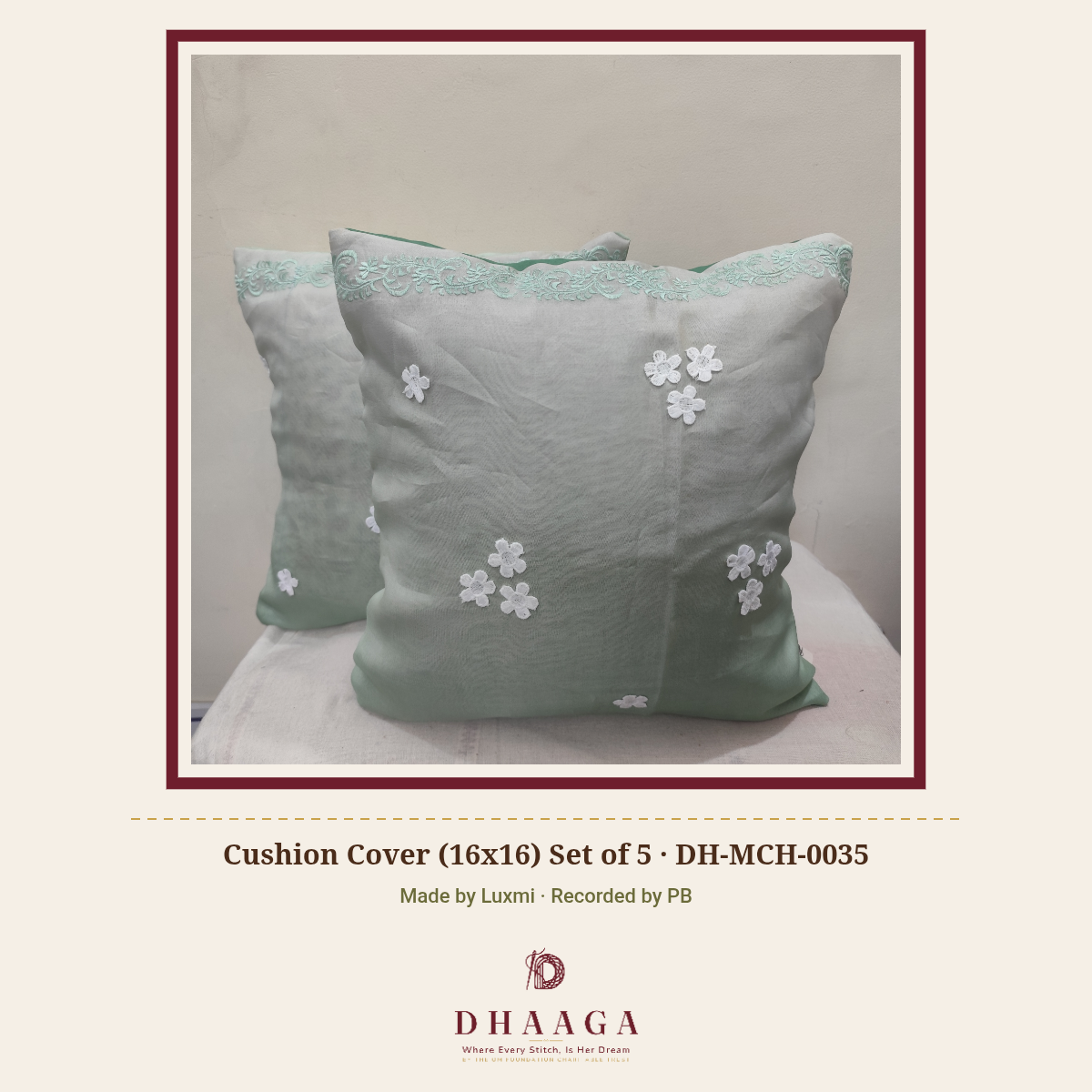 Cushion Cover (16x16) Set of 5 — DH-MCH-0035