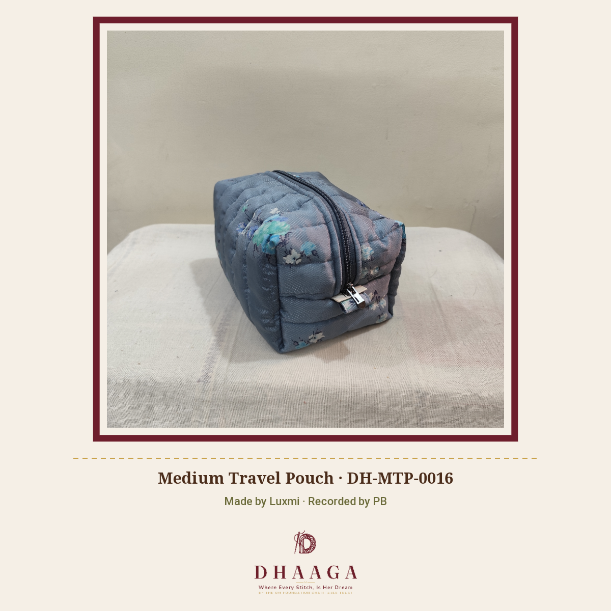 Medium Travel Pouch — DH-MTP-0016