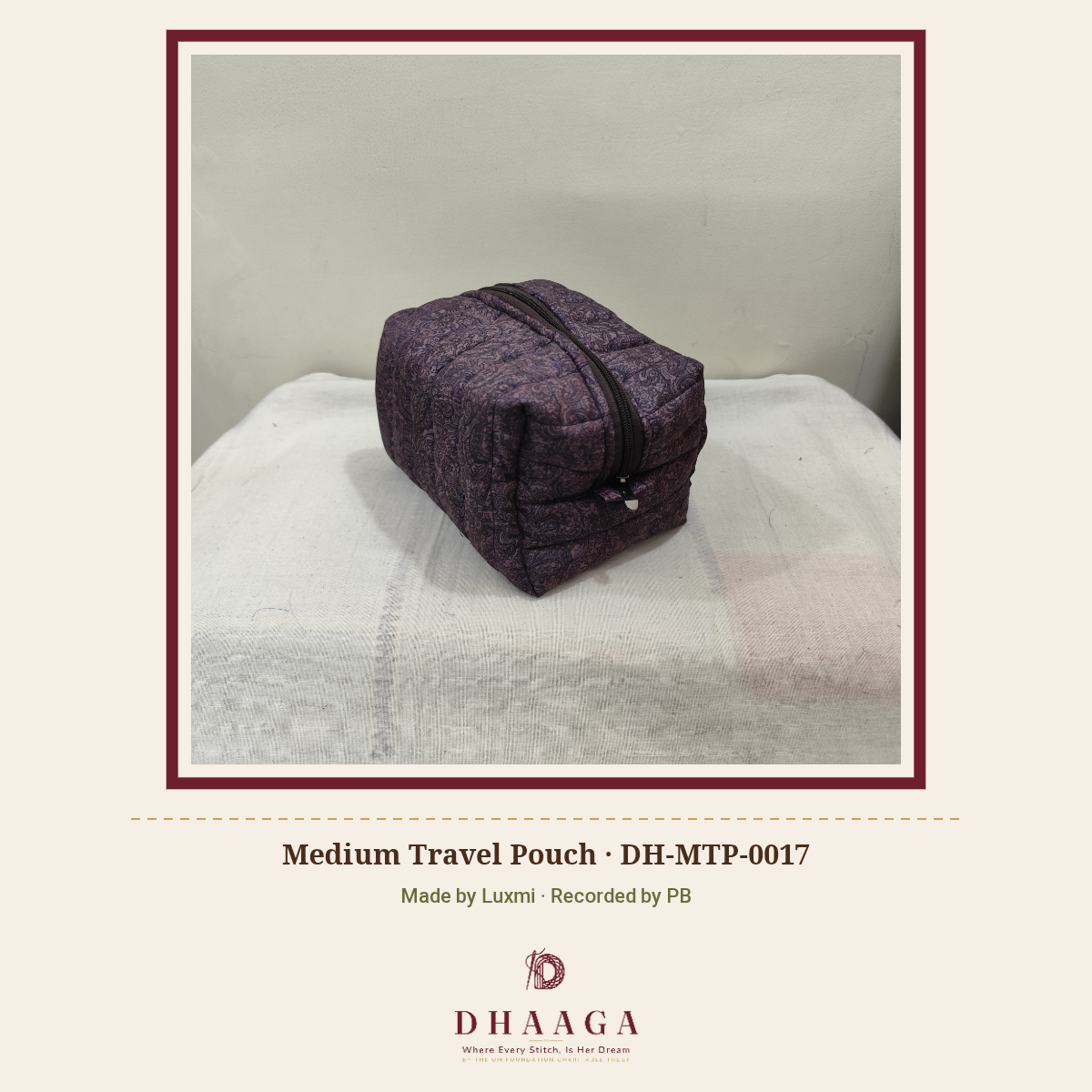 Medium Travel Pouch — DH-MTP-0017