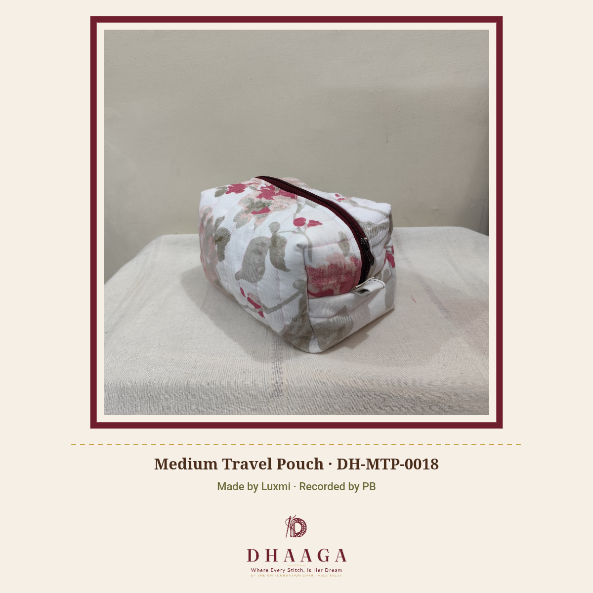 Medium Travel Pouch — DH-MTP-0018