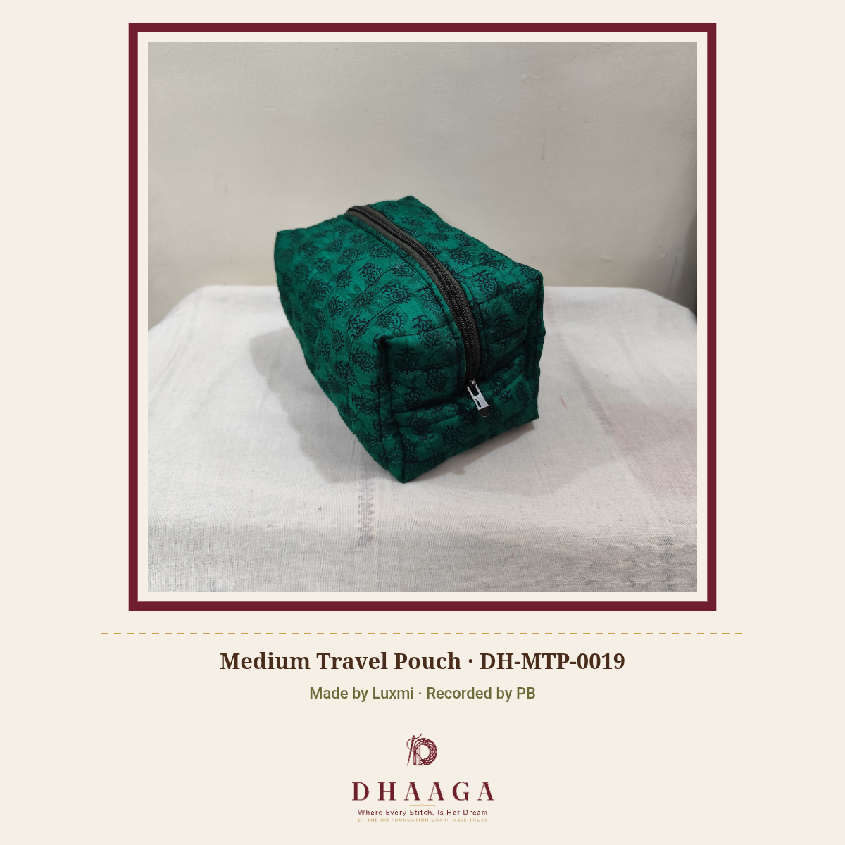 Medium Travel Pouch — DH-MTP-0019