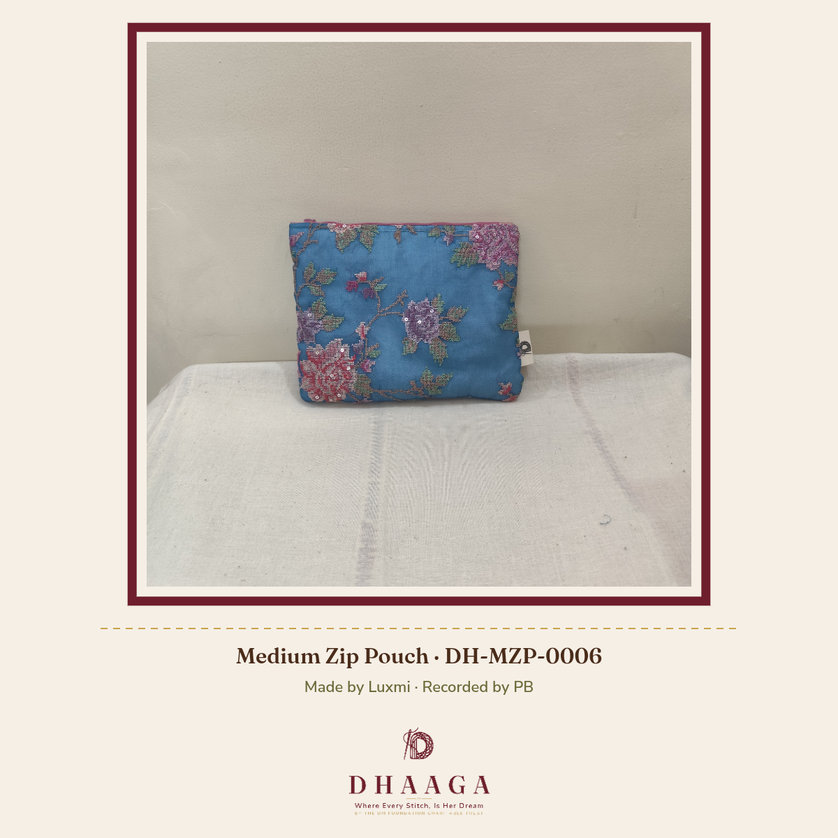 Medium Zip Pouch DH-MZP-0006