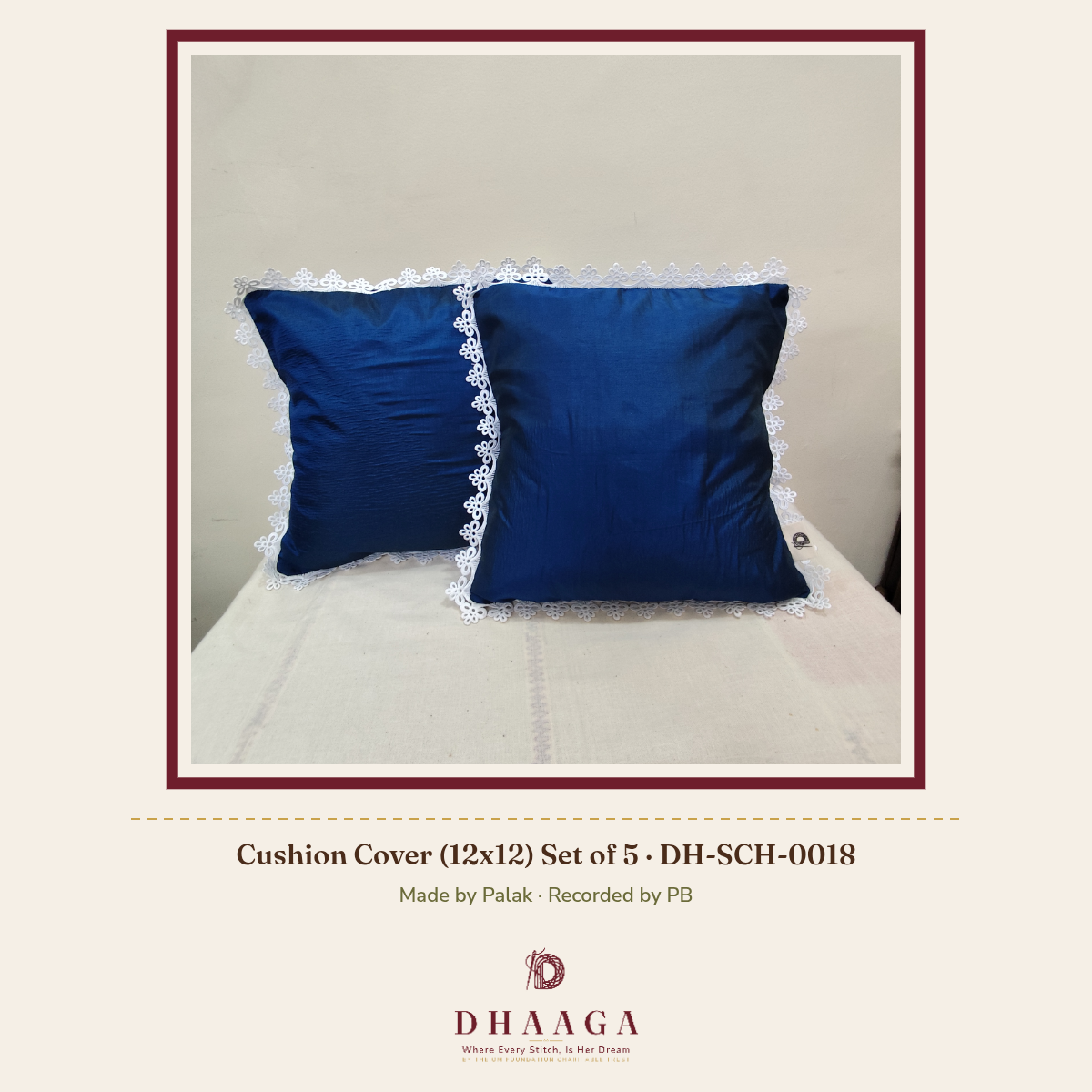 Cushion Cover (12x12) Set of 5 — DH-SCH-0018