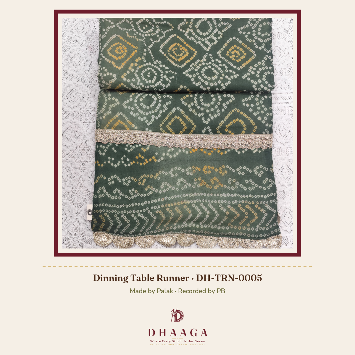 Dinning Table Runner DH-TRN-0005