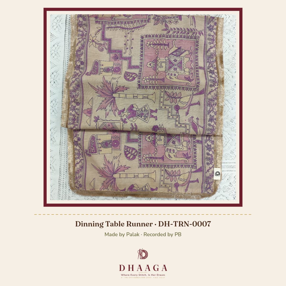 Dinning Table Runner DH-TRN-0007
