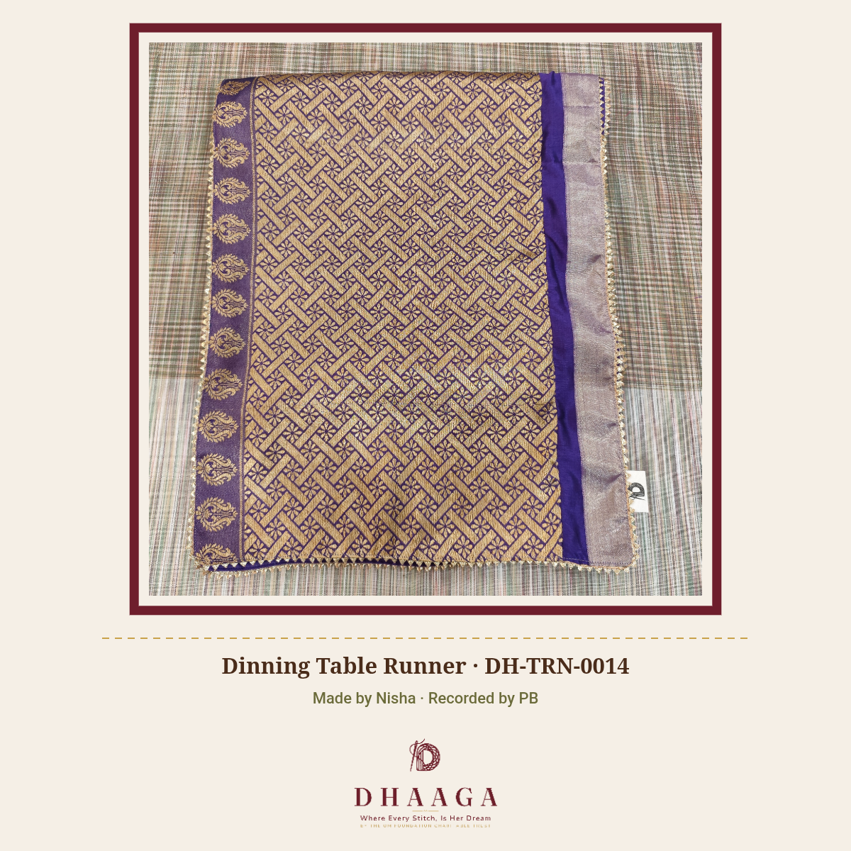 Dinning Table Runner — DH-TRN-0014