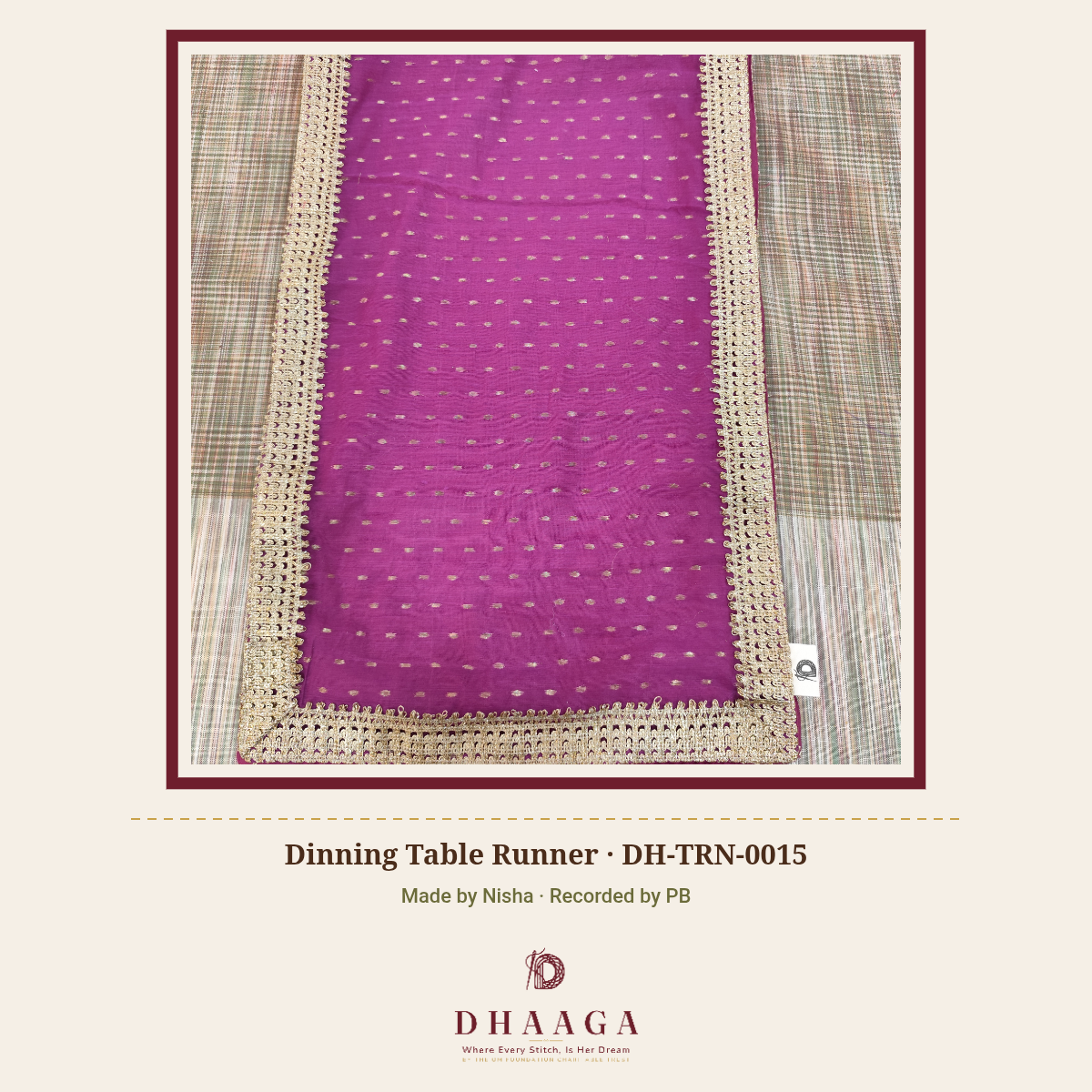 Dinning Table Runner — DH-TRN-0015