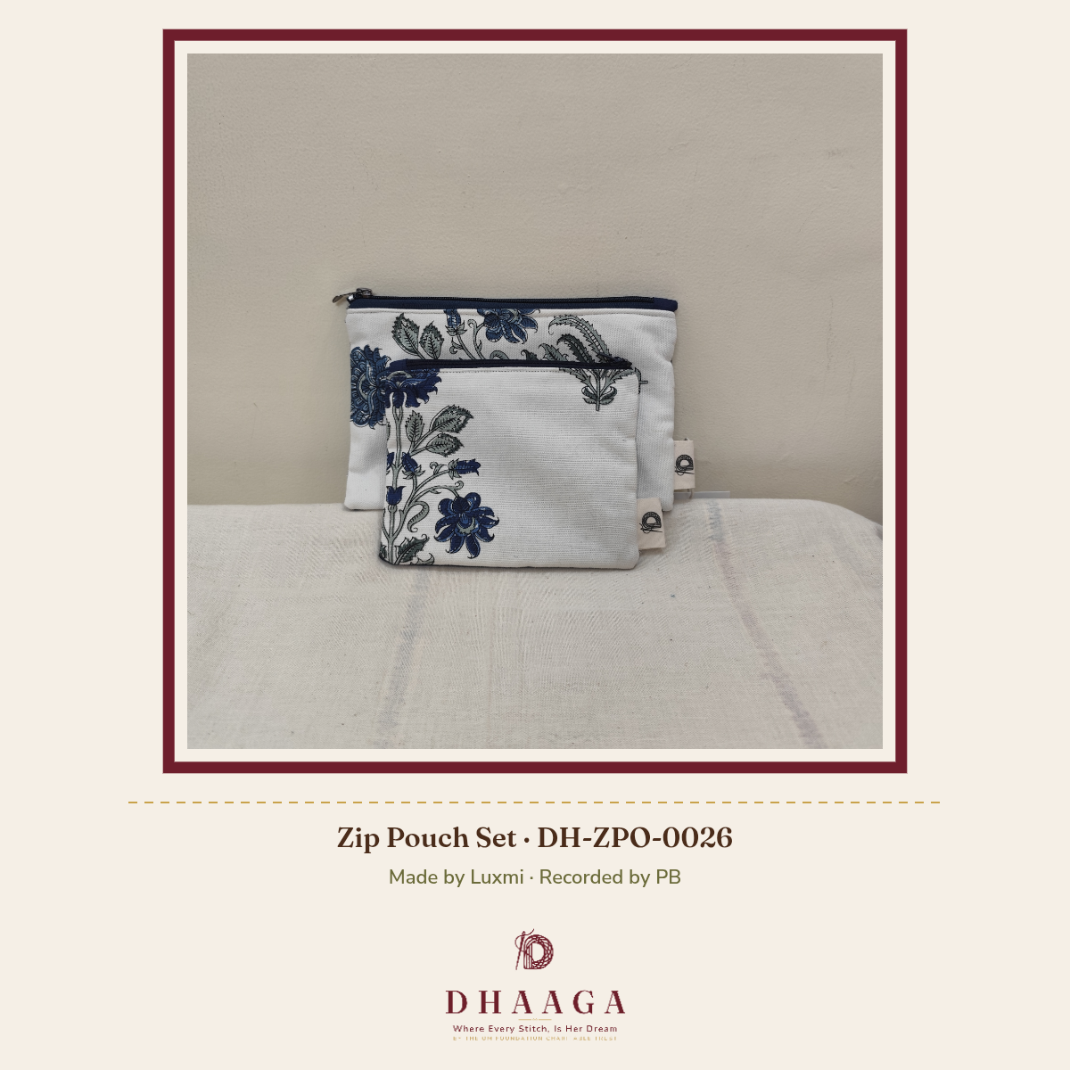Zip Pouch Set DH-ZPO-0026