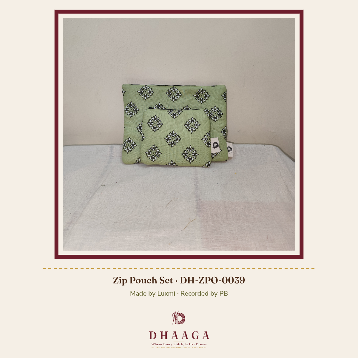Zip Pouch Set DH-ZPO-0039