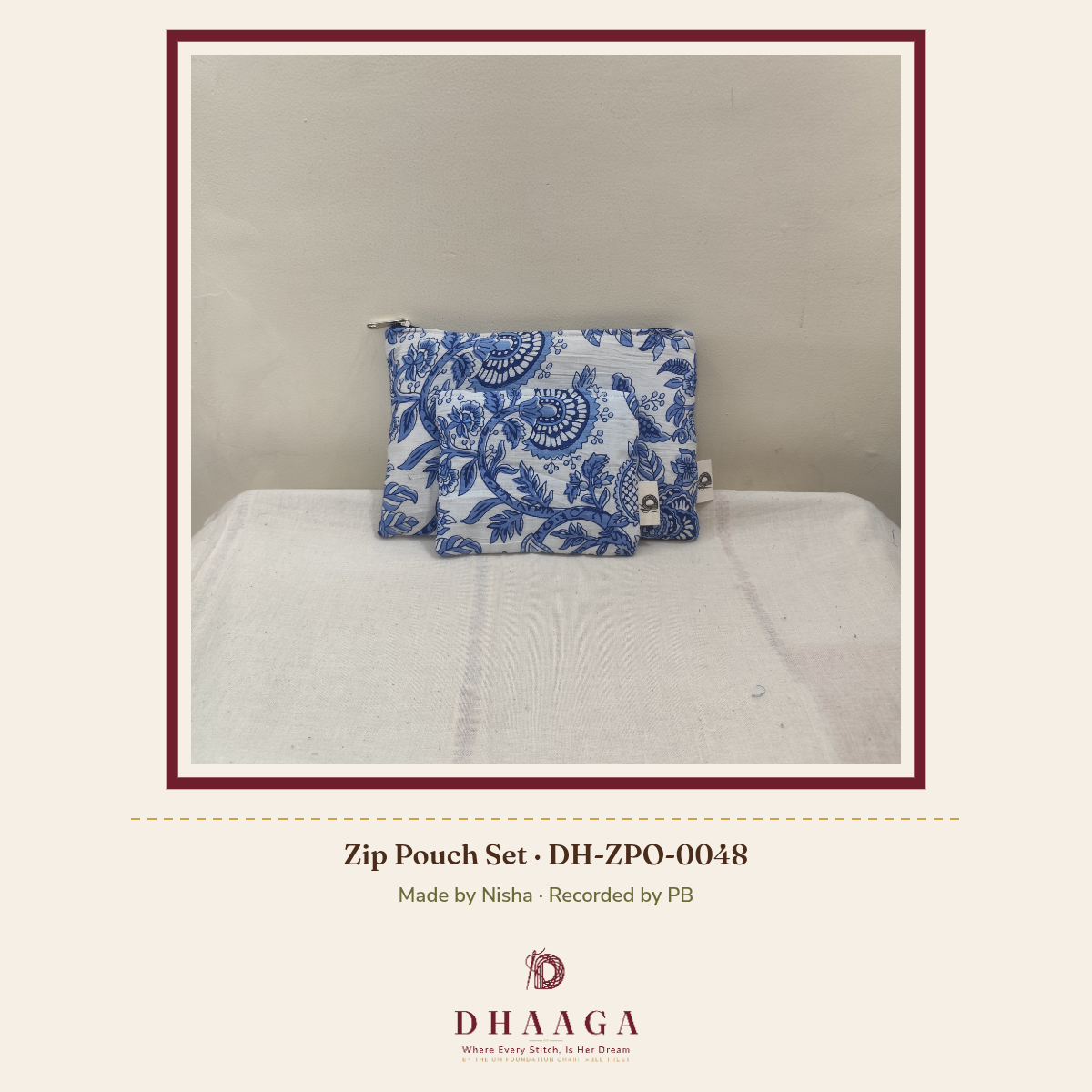 Zip Pouch Set DH-ZPO-0048