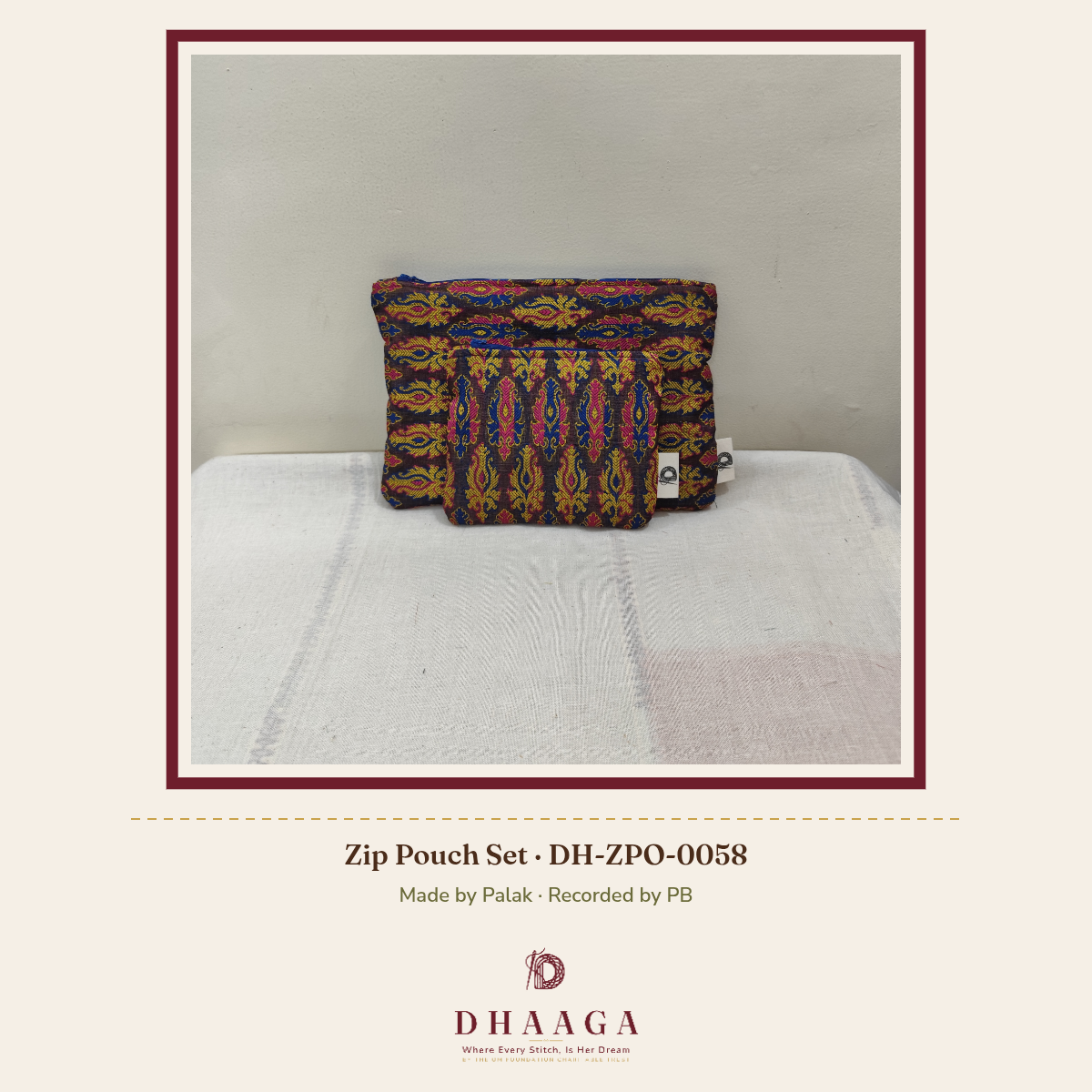 Zip Pouch Set DH-ZPO-0058