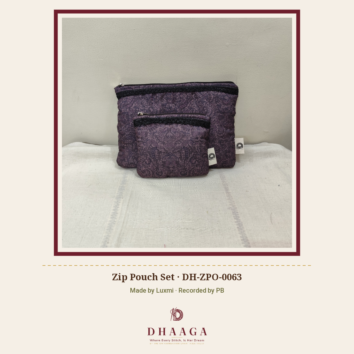 Zip Pouch Set DH-ZPO-0063