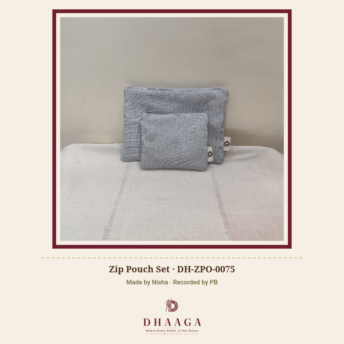 Zip Pouch Set — DH-ZPO-0075