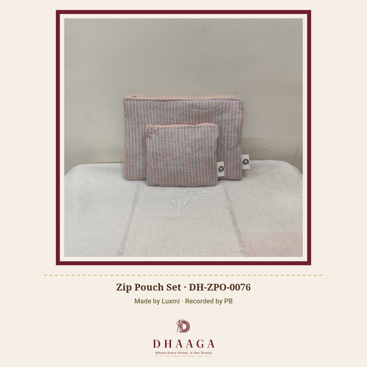 Zip Pouch Set — DH-ZPO-0076