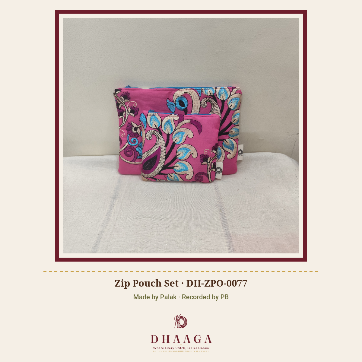 Zip Pouch Set — DH-ZPO-0077