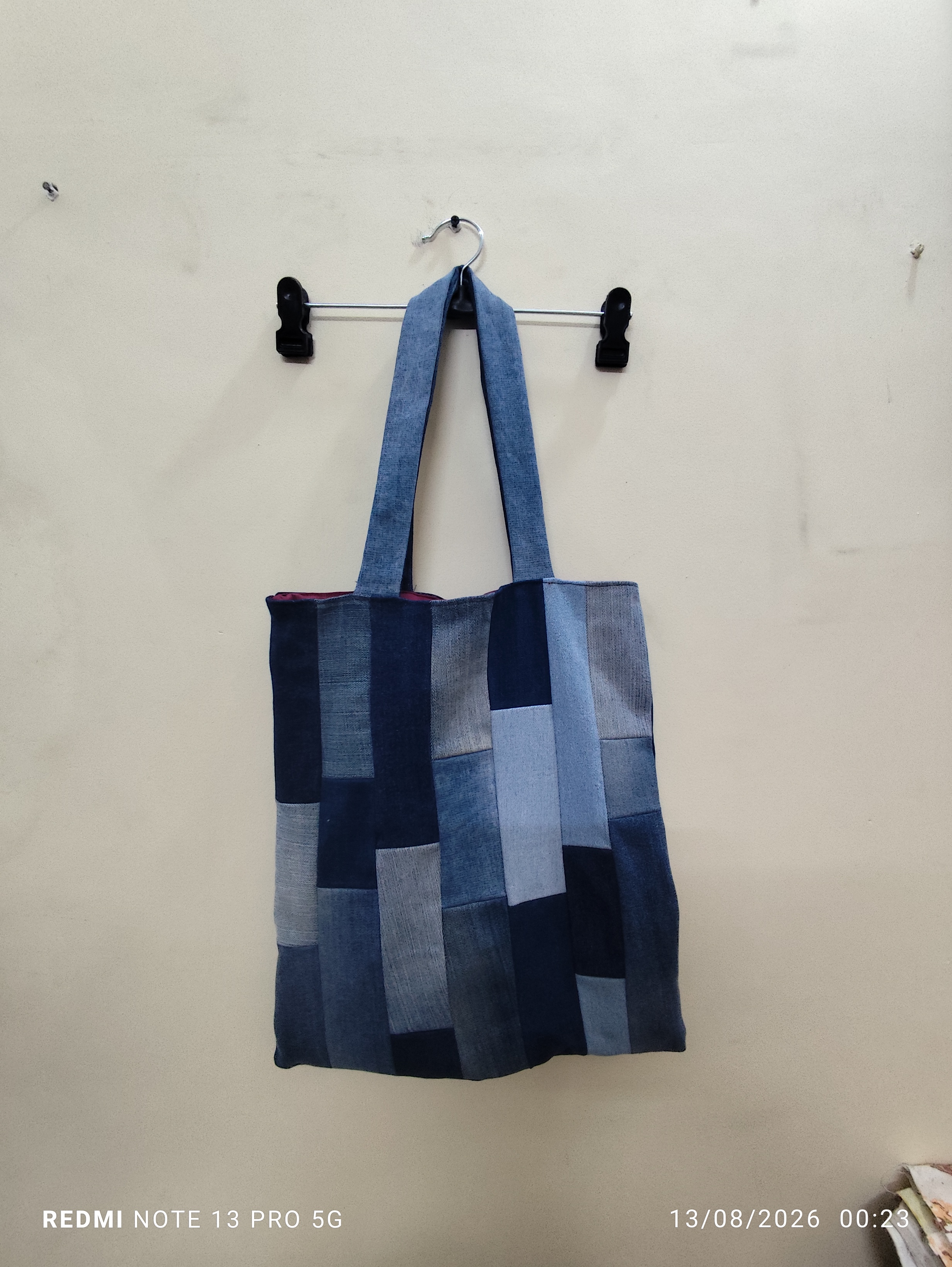 Denim Tote Bag DH-DTO-0013 — close-up of the craft